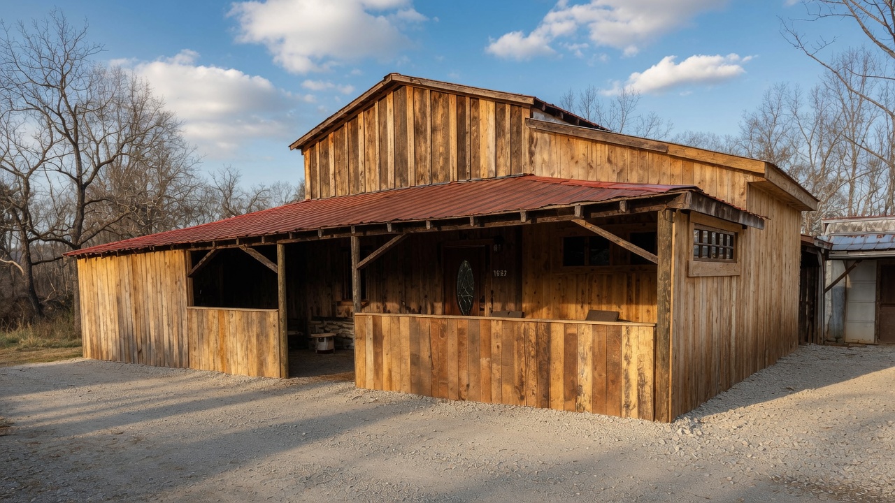 The Gun Smoke Inn, a rustic barn conversion on Gunsmoke Road