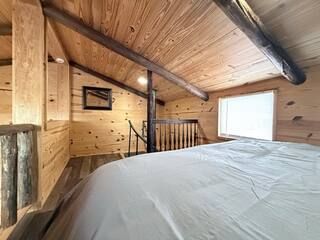 Loft bedroom at the Gun Smoke Inn
